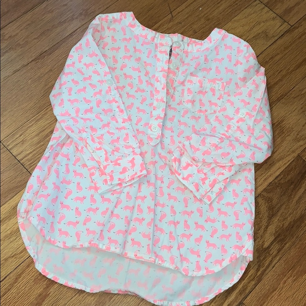 Girls Cat printed tunic
